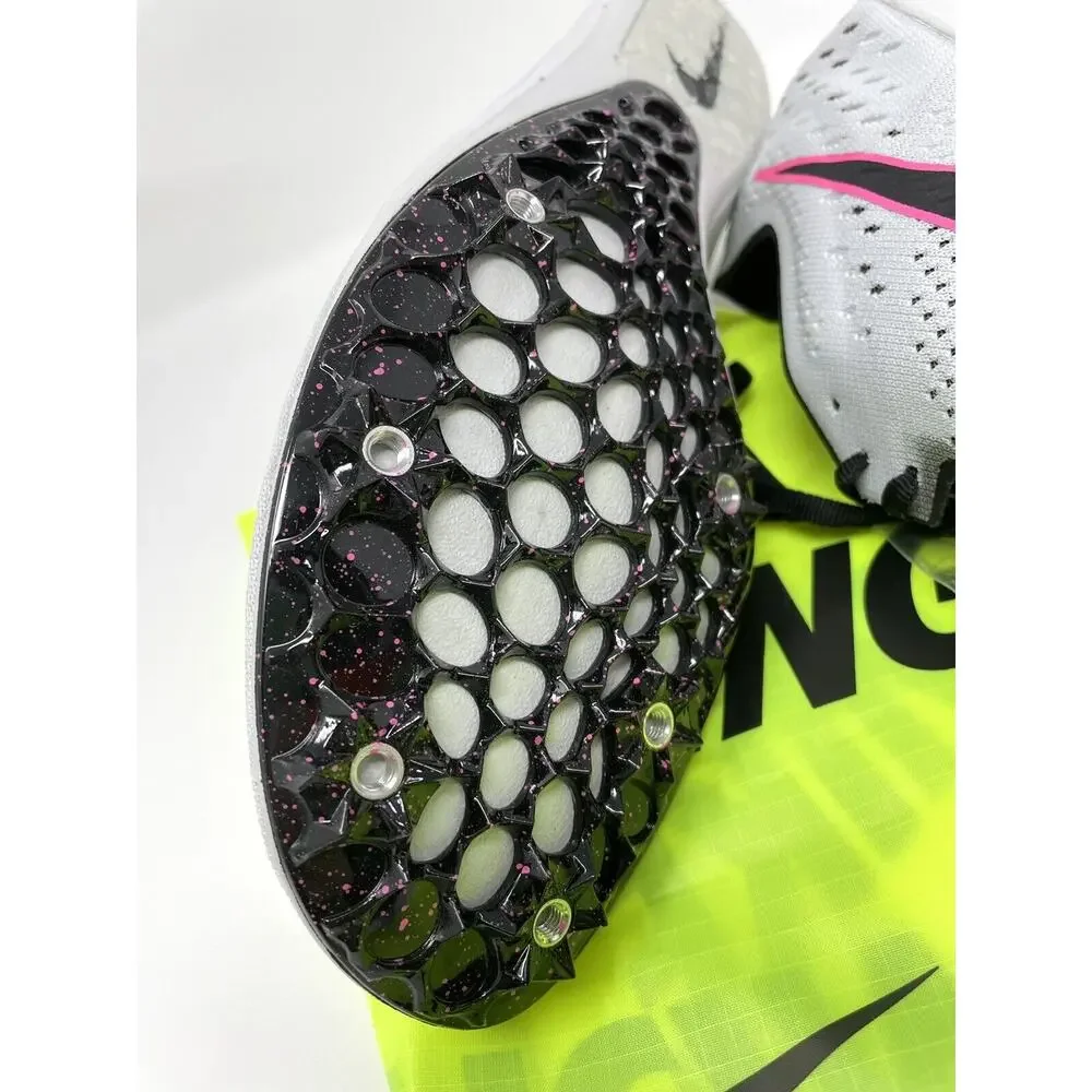Nike Zoom Victory 3 Track Spikes Mens Sz 12 Pink Gray 835997-002 *NO LID*